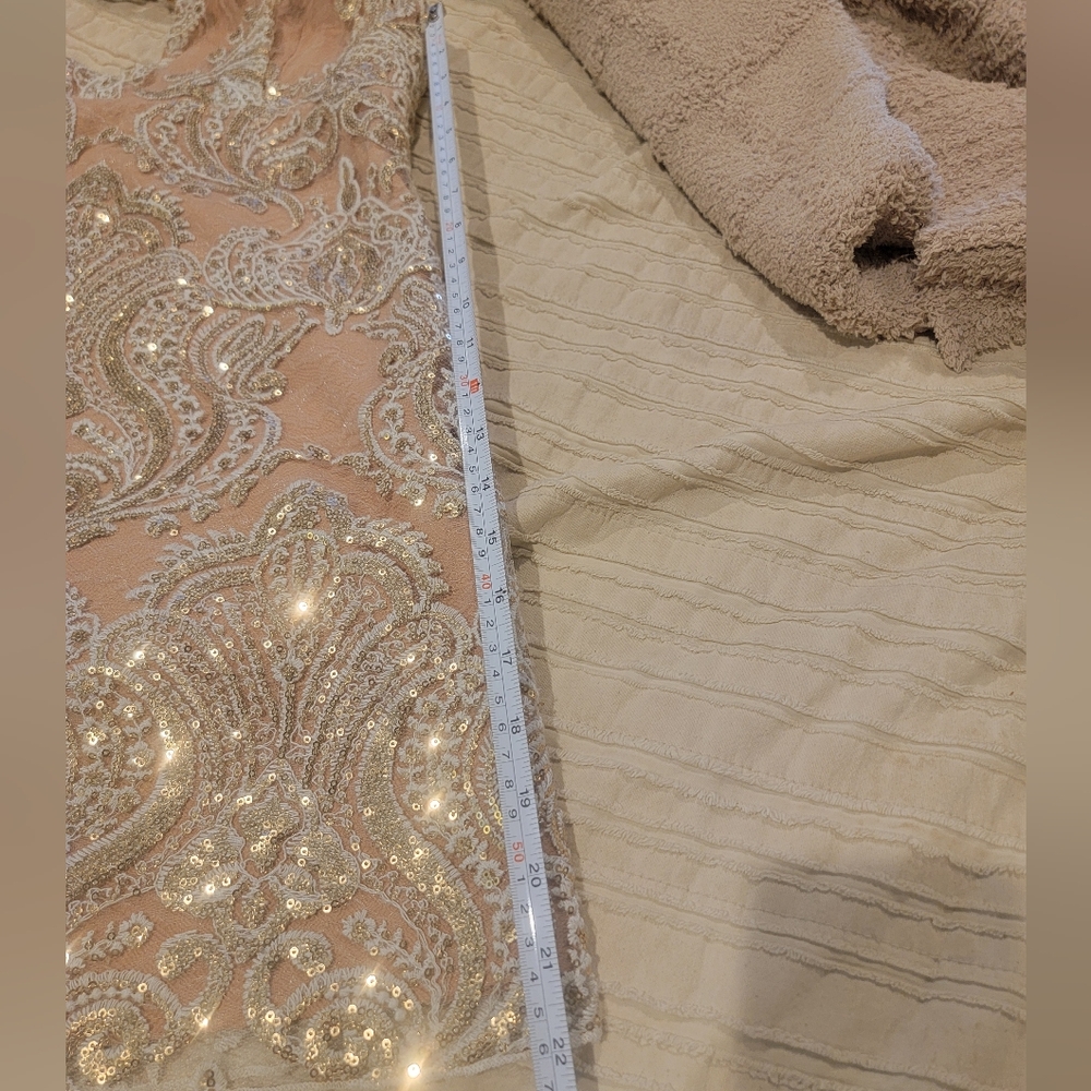 Free People Night Shimmer Dress | Beige | Size 6/8 - Picture 11 of 11